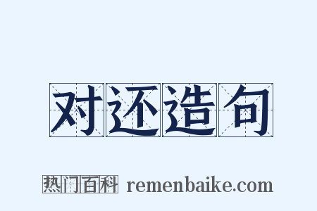 对还造句是什么意思的图片